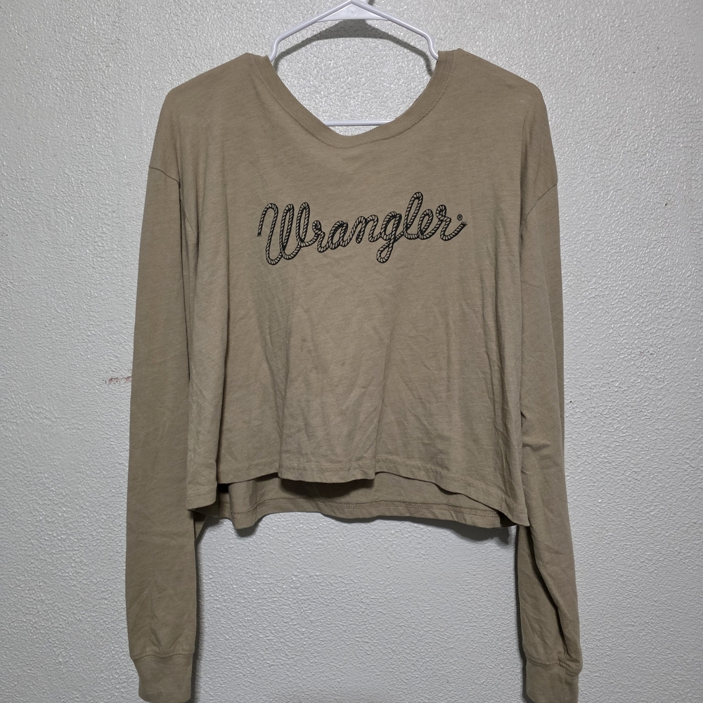 Wrangler Women's Tan Long Sleeve Top
